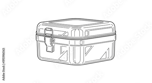 Durable Plastic Storage Box with Secure Latch and Reinforced Corners