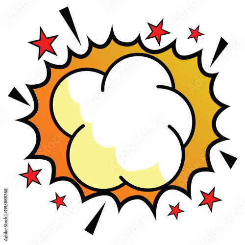 Sunset Cloud Pop Art 