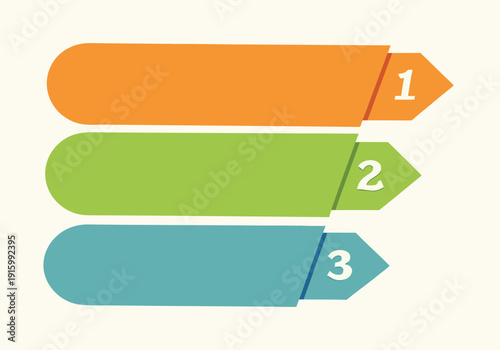 Inverted pyramid divided into 3 colorful parts or layers. Concept of three stages or steps of business progress. 3 tier infographic design