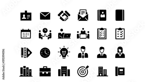 Suitable for company profiles, HR systems, productivity apps, and enterprise platforms. Fully editable and scalable EPS vector.