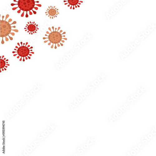 Bacteria Border Illustration