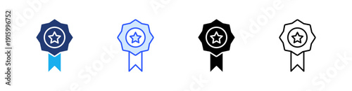 Quality Multiple Style Icon Set Vector 