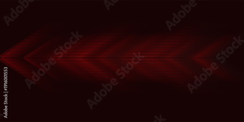 3D red lines techno abstract background overlap layer on dark space with arrows shapes effect decoration. Modern graphic design element stripes style concept for web banner, card, or brochure cover