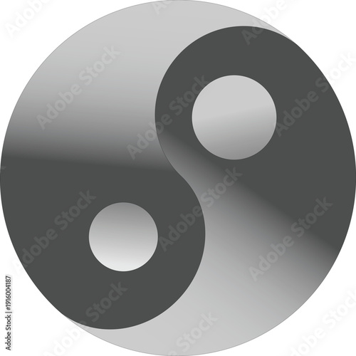 Yin Yang Illustration – Taoist Harmony Symbol Graphic.