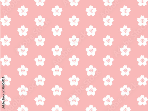 桜アイコン-ピンクの背景