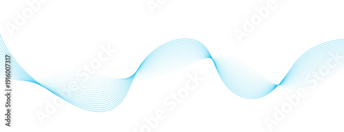 Abstract blue wave vector background illustration