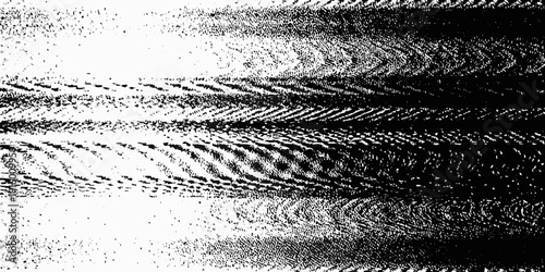 Abstract black and white texture resembling swirling distorted waves or lines