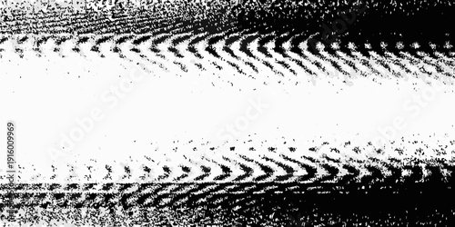 Abstract black and white texture featuring repeating curved line patterns