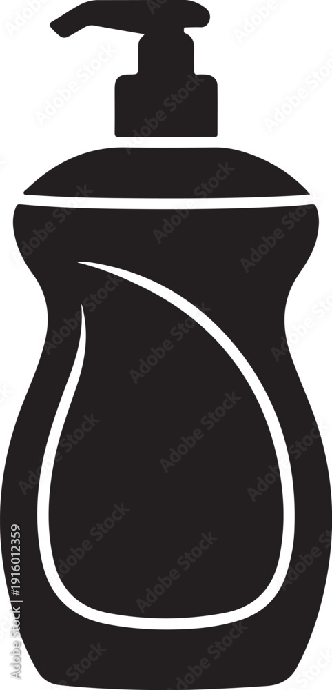 Obraz premium Liquid soap pump bottle icon