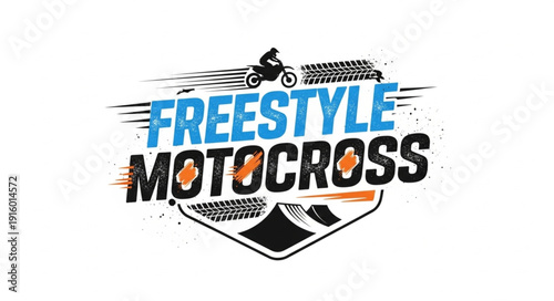 Freestyle Motocross Racing Logo Design.