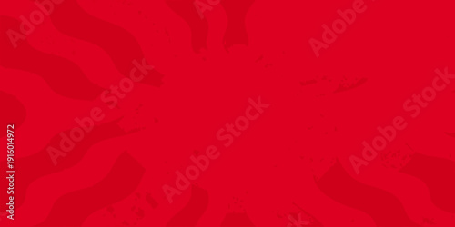Abstract red background with radiating lines and organic shapes