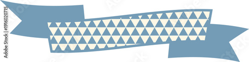 Ribbon Frame - Triangle - blue