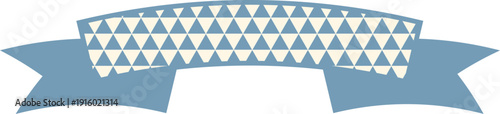 Ribbon Frame -2- Triangle - blue