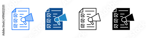 Marketing Plan Multiple Style Icon Set 