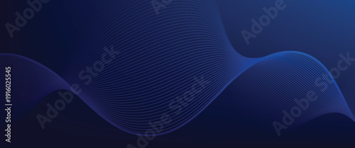 Premium background design with diagonal dark blue line pattern. abstract dark blue background. wavy lines background. eps 10