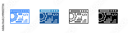 Seo Multiple Style Icon Set 