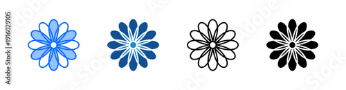 Daisy Multiple Style Icon Set 