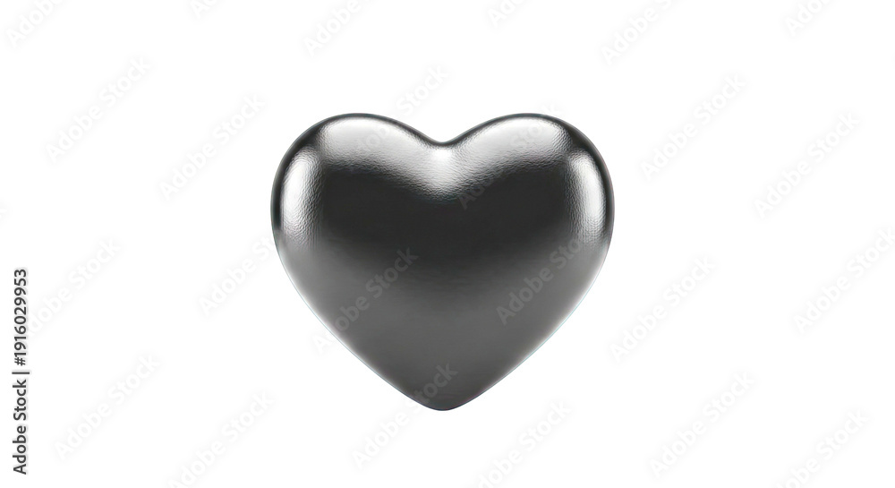 Fototapeta premium Black Heart Symbol