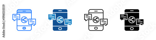 Message Multiple Style Icon Set 