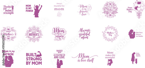 Mothers Day Messages Featuring Beautiful Purple Floral Designs And Heartfelt Text