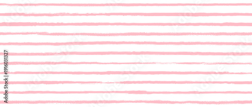 Light pink seamless watercolor stripes background. Abstract strokes repeated pattern. Summer pastel straight horizontal lines for fabric, textile, wrapping paper, banner, poster. Vector wallpaper