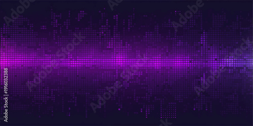 Abstract purple and blue background with lines featuring a futuristic digital tech pattern of glowing light and shiny motion for a bright computer wallpaper
