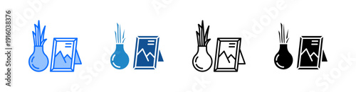 Frame Multiple Style Icon Set 