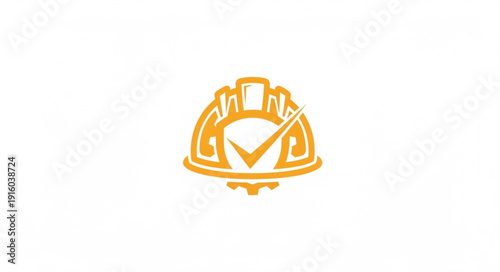 Hard Hat Icon Safety Symbol.