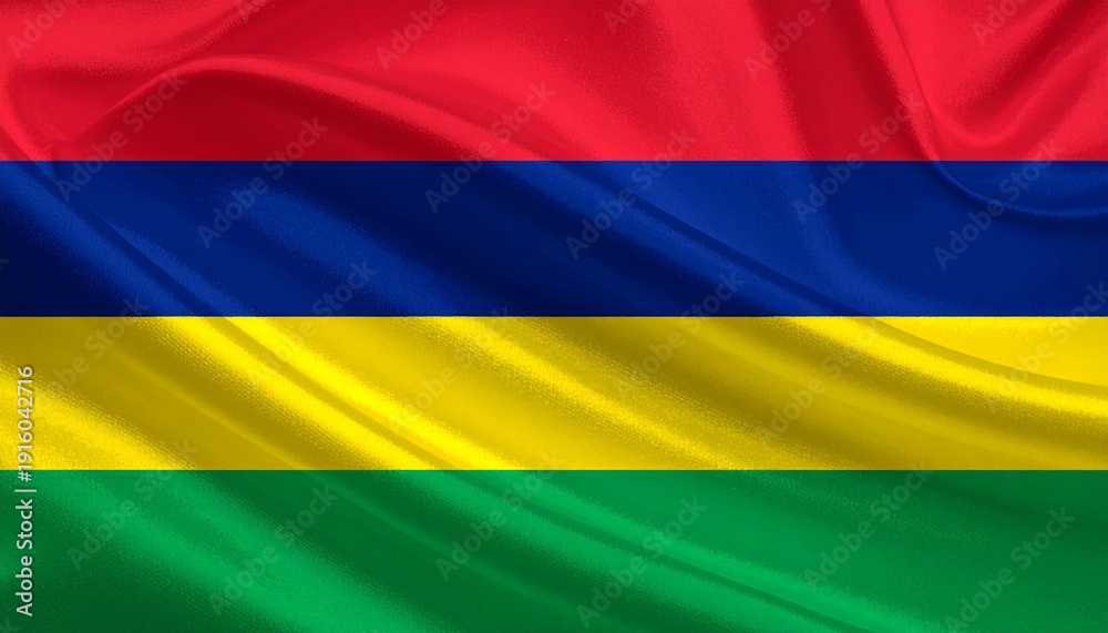 Obraz premium flag of Mauritius