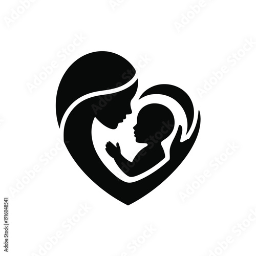 A heartwarming illustration of a mother and child in a loving embrace