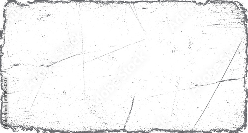 Distressed White Paper Texture with Rough Edges and Scratches.