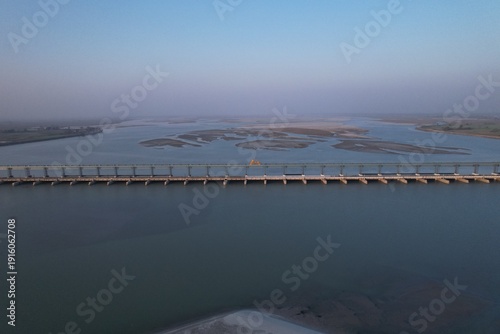Koshi Barrage, India- Nepal Border, Bihar