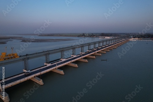 Koshi Barrage, India- Nepal Border, Bihar