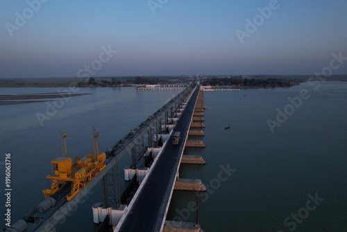 Koshi Barrage, India- Nepal Border, Bihar