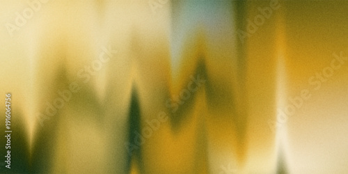 Abstract grainy gradient background with organic wavy shapes in earthy green and gold colors.