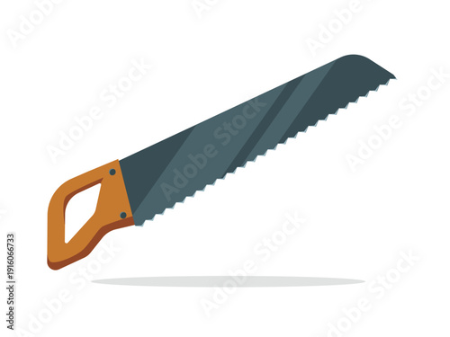 Hand saw for woodworking, cutting tool, and carpenter equipment