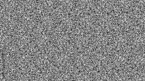 Dense Gray and White Static Noise Texture television. Video effect of white noise and glitch.