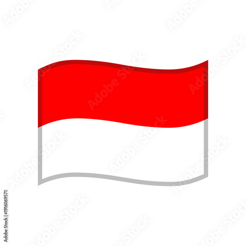 Waving Indonesia National Flag Realistic Illustration Free Download Waving Indonesia National Flag Realistic Illustration - GFXLoad