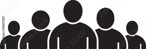 People icon. Team icons set. Group of people. Vector illustration