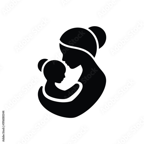 A mother tenderly holding her baby in a loving embrace.