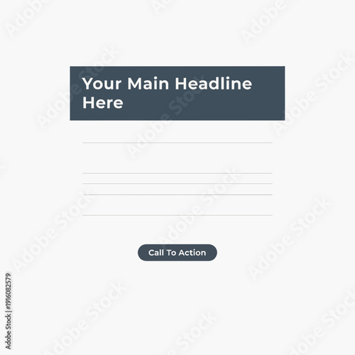 Minimal Corporate Announcement Template