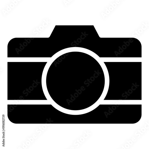 photo camera glyph icon
