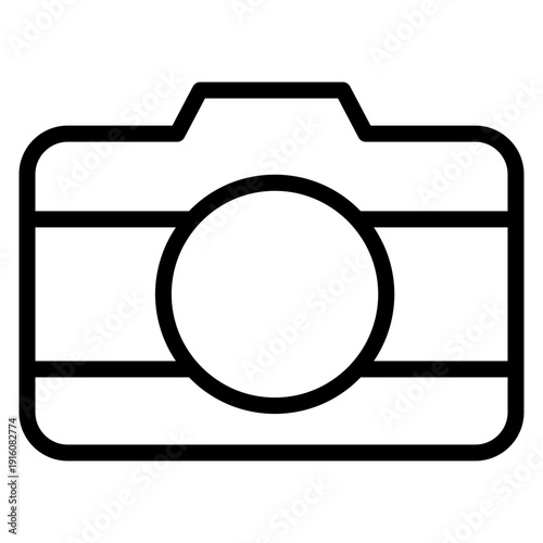 photo camera line icon