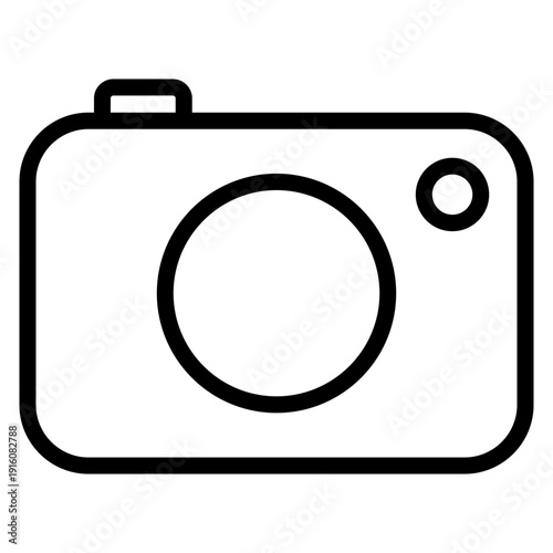 photography camera line icon