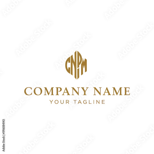 Luxury Gold Monogram Logo Design Template.