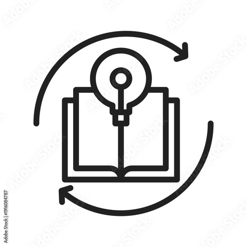 Self-Learning Loop Icon