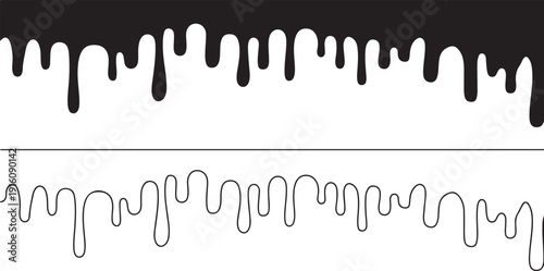 Drip Liquid Paint Ink Drop Splash Vector