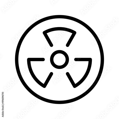 Hazardous Radioactive Icon Bundle for Nuclear Power Safety and Professional Radiation Warning