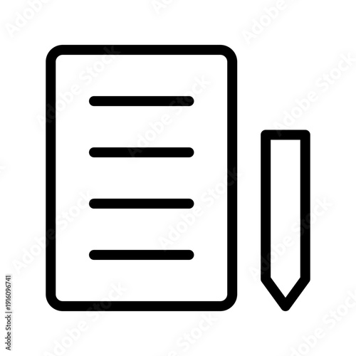 Efficient Notepad Icon Set for Digital Document Management and Professional Note Taking