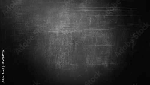 Black Chalkboard Distress Texture Background. 